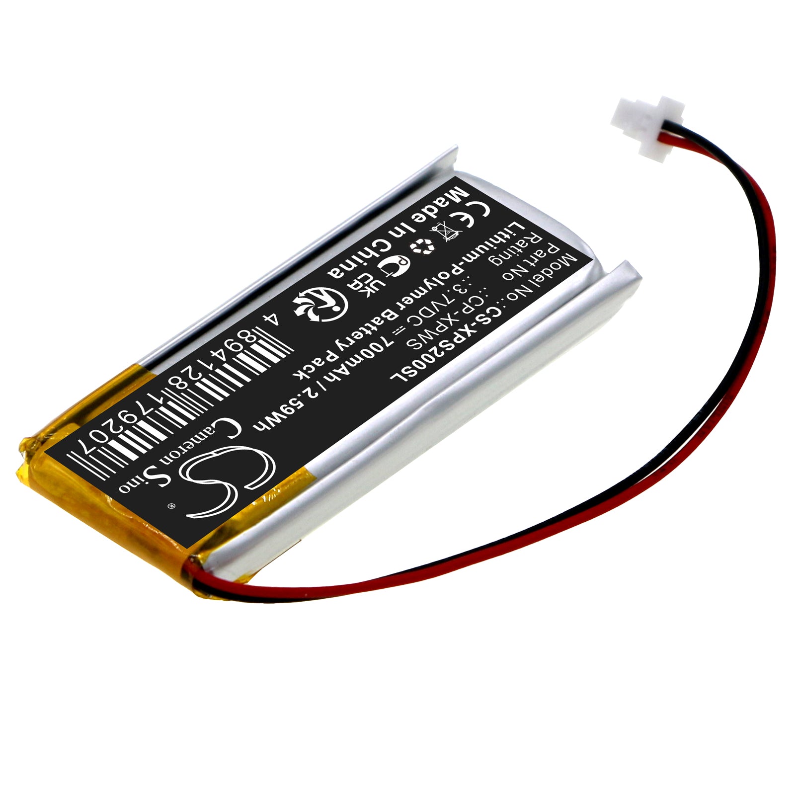 Li-Polymer, Equipment, Survey, Test Battery fits Xp Deus Mi-4 Pinpointers, Mi-6 Pinpointers, 3.7V, 700mAh Equipment, Survey, Test Cameron Sino Technology Limited