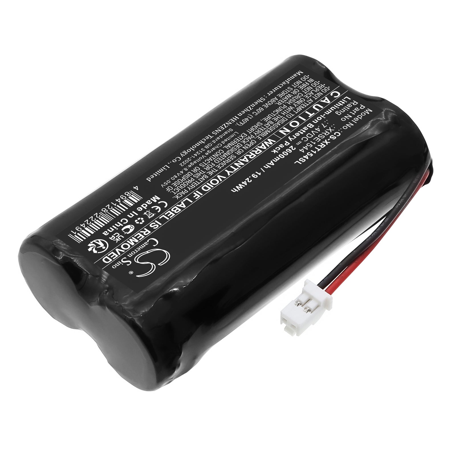 7.4V, Li-ion, 2600mAh, Battery fits X-Rite SE15-44, SE15-46, 19.24Wh Equipment, Survey, Test Cameron Sino Technology Limited
