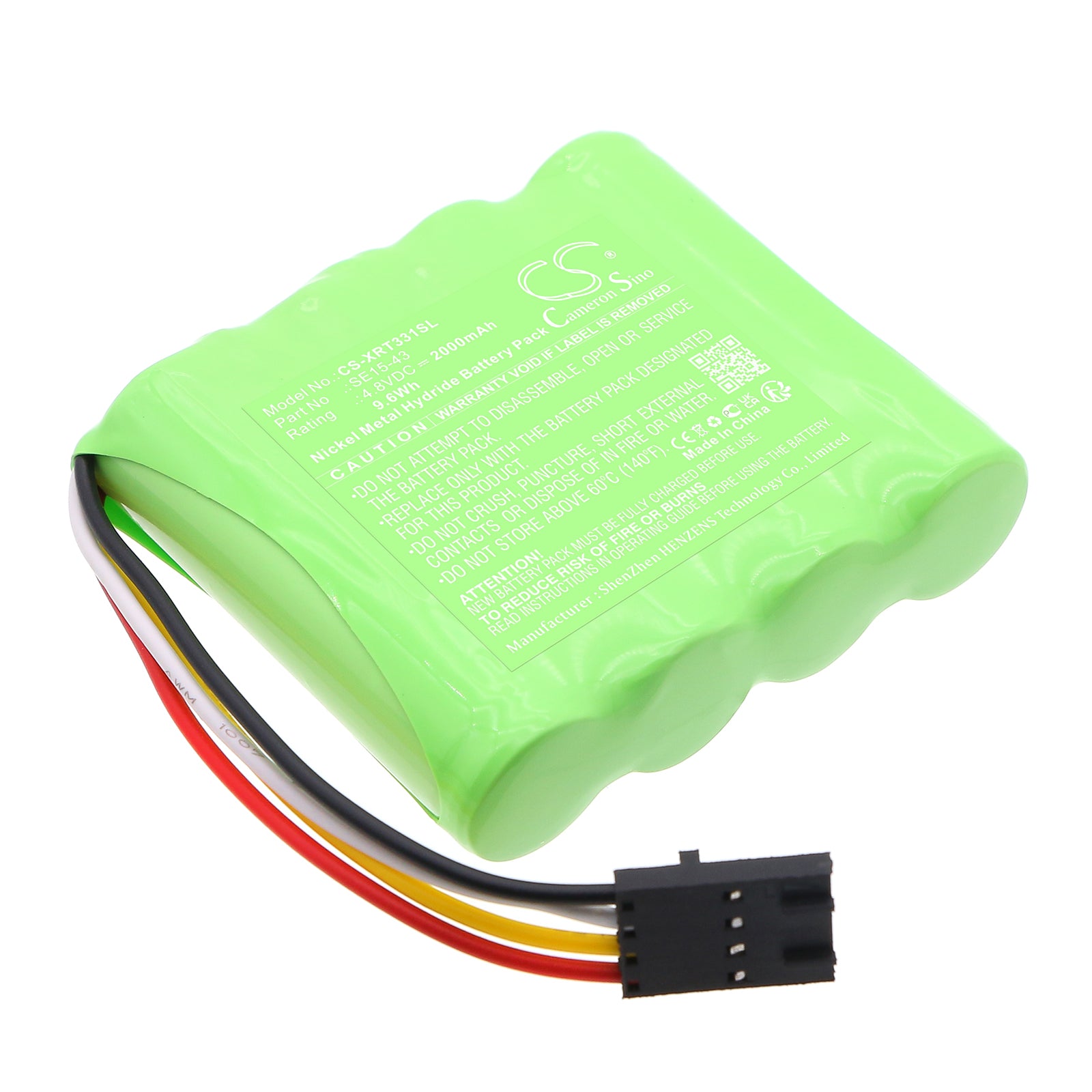 4.8V, Ni-MH, 2000mAh, Battery fits X-Rite 331C Densitometer, 341C Densitometer, 9.6Wh Equipment, Survey, Test Cameron Sino Technology Limited
