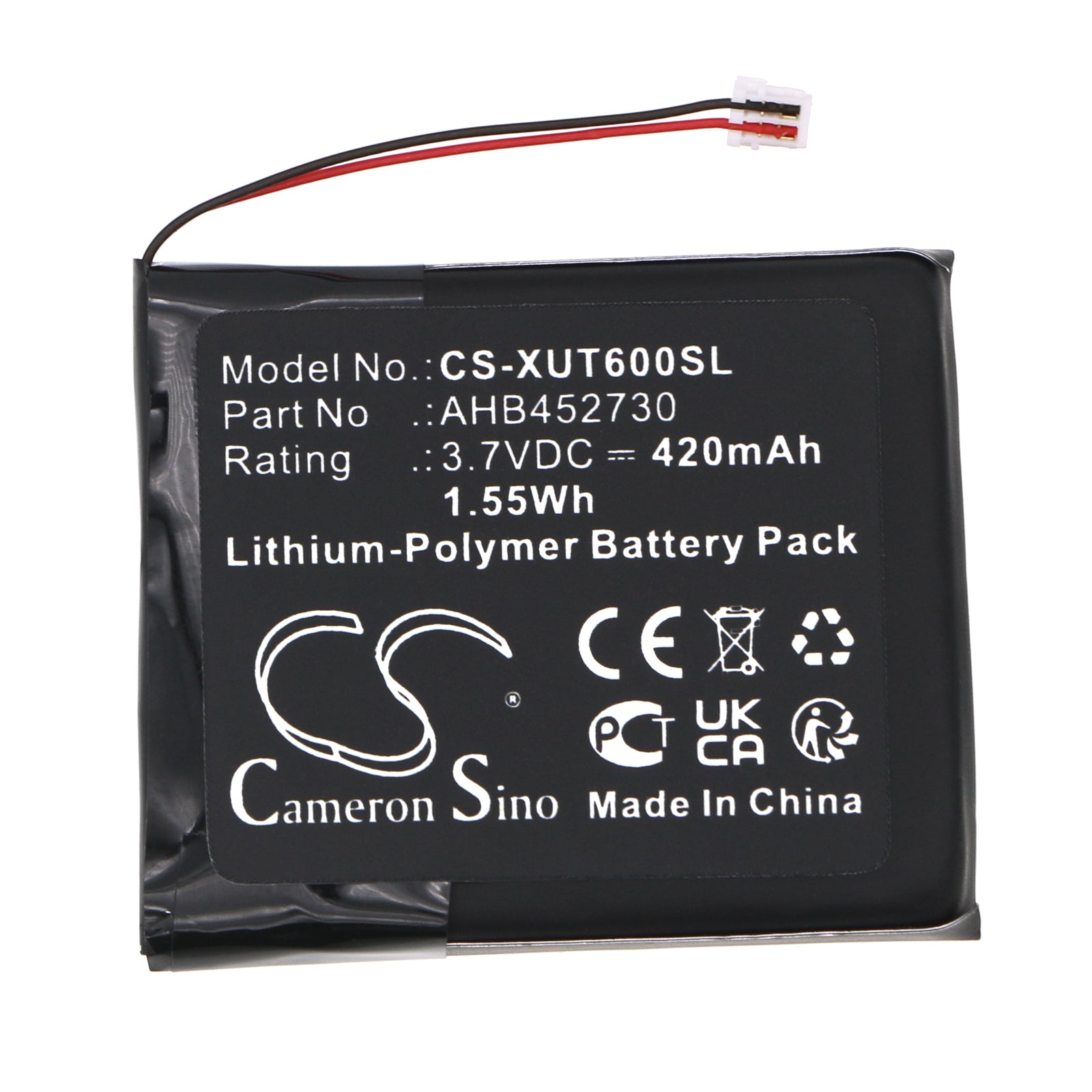 Li-Polymer, Transmitters & Receiver Battery fits Xvive U6 Wireless Microphone Transmi, 3.7V, 420mAh Transmitters & Receiver Cameron Sino Technology Limited