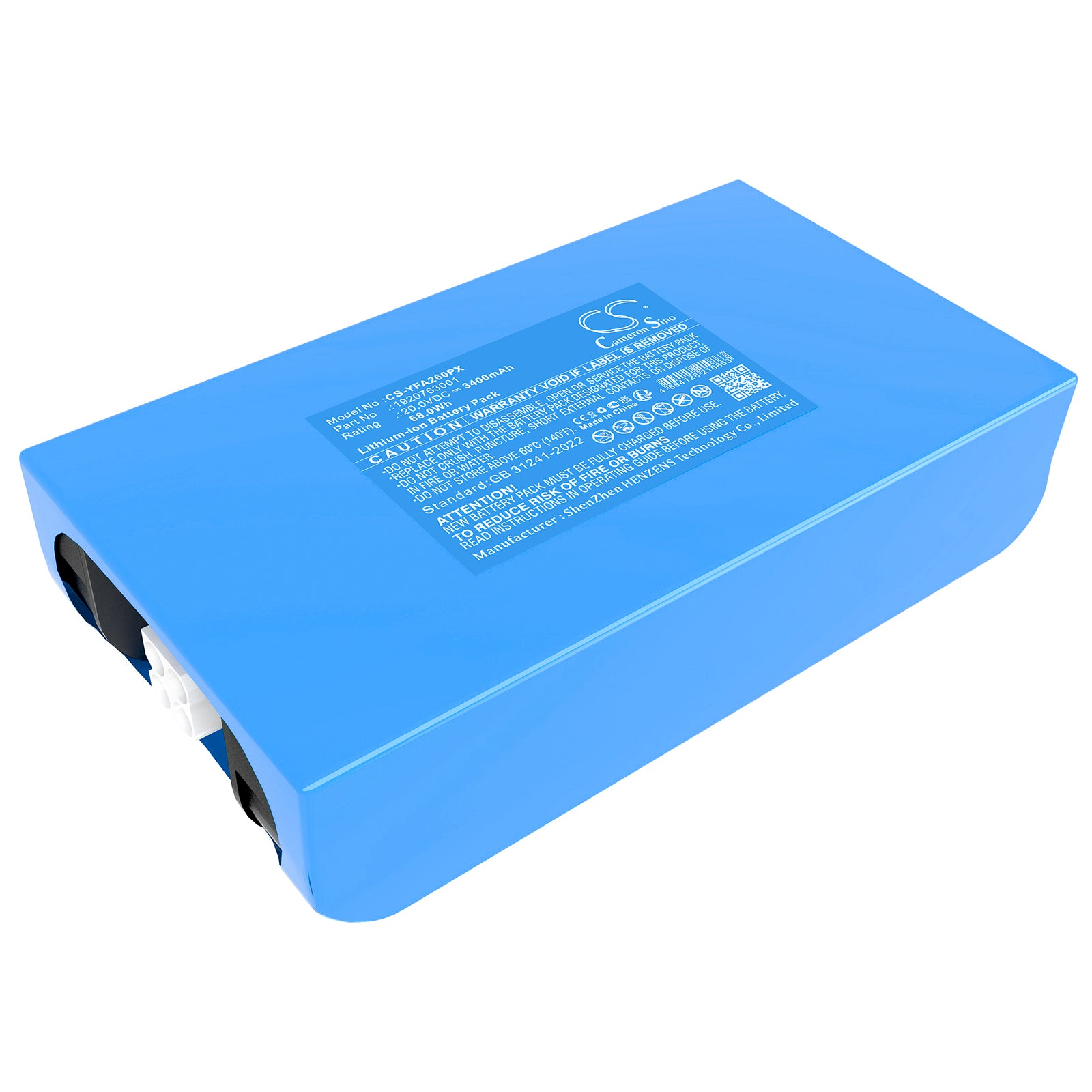 20V, Li-ion, 3400mAh, Battery fits Yard Force Easymow 260, MB 400, 68Wh Lawn Mowers Cameron Sino Technology Limited