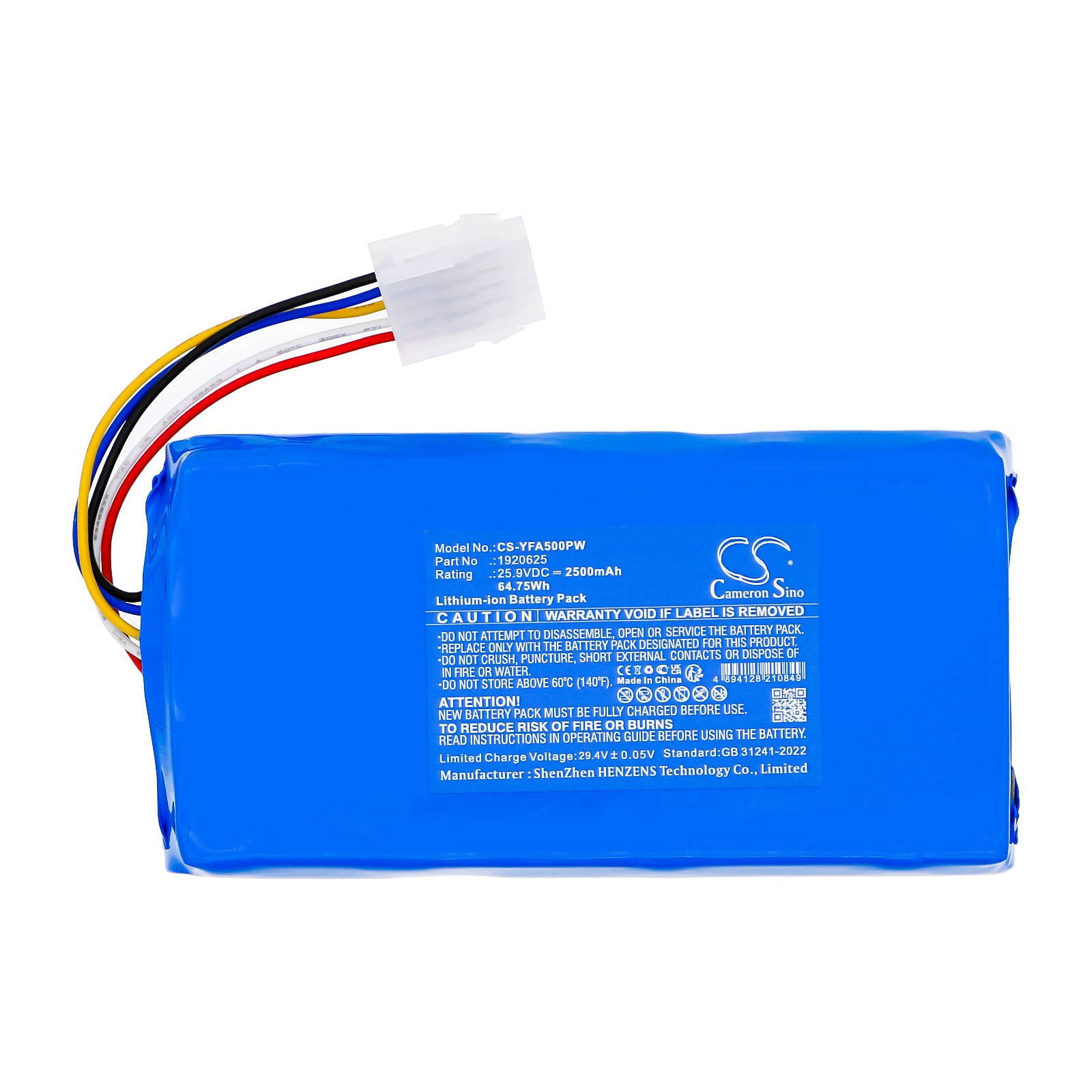 25.9V, Li-ion, 2500mAh, Battery fits Yard Force Classic 500, Classic 500 B, 64.75Wh Lawn Mowers Cameron Sino Technology Limited