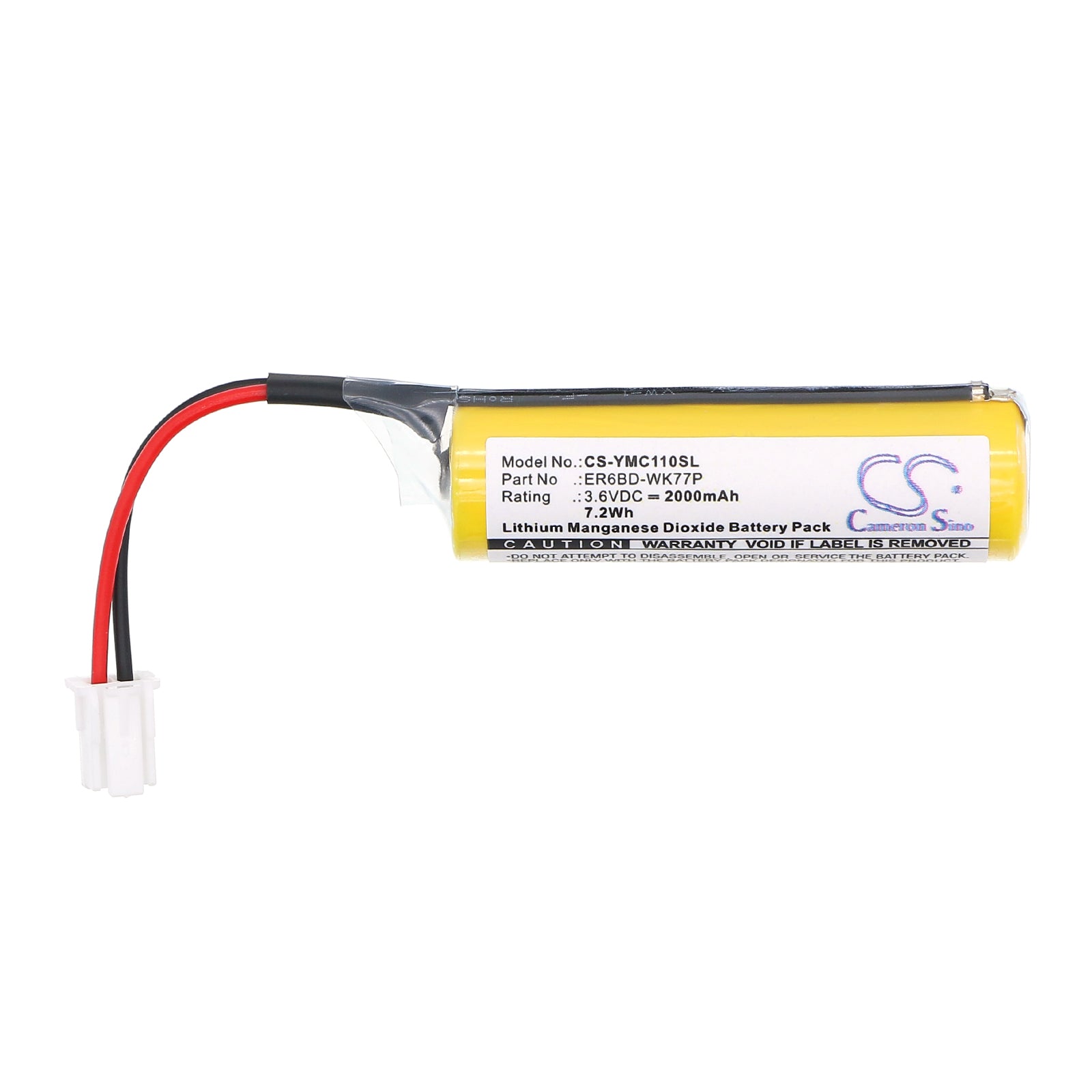 3.6V, Li-MnO2, 2000mAh, Battery fits Yaskawa YRC1000, 7.2Wh PLC Cameron Sino Technology Limited