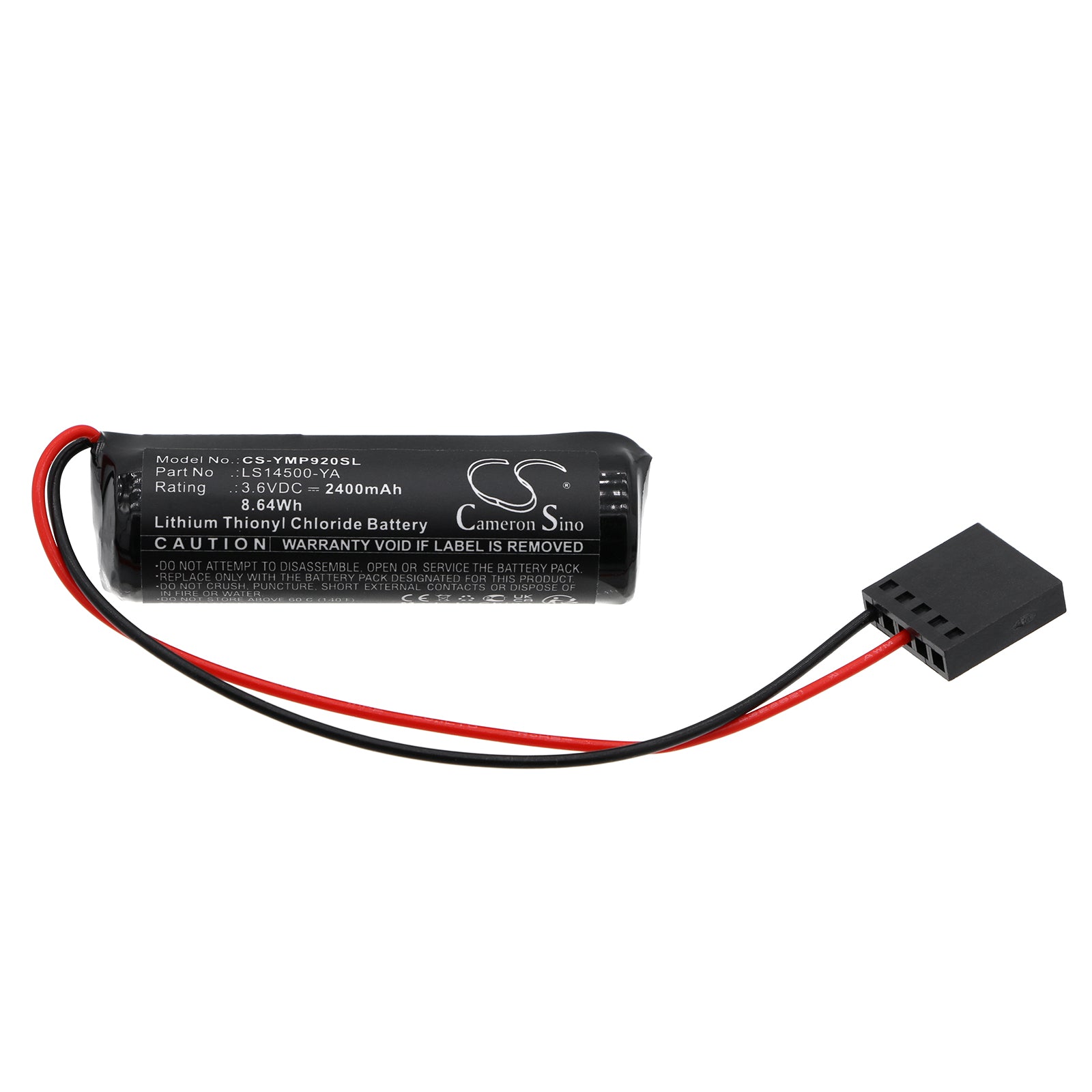 Li-SOCl2, PLC Battery fits Yaskawa Dba0003-mi20, Mp920, 3.6V, 2400mAh PLC Cameron Sino Technology Limited