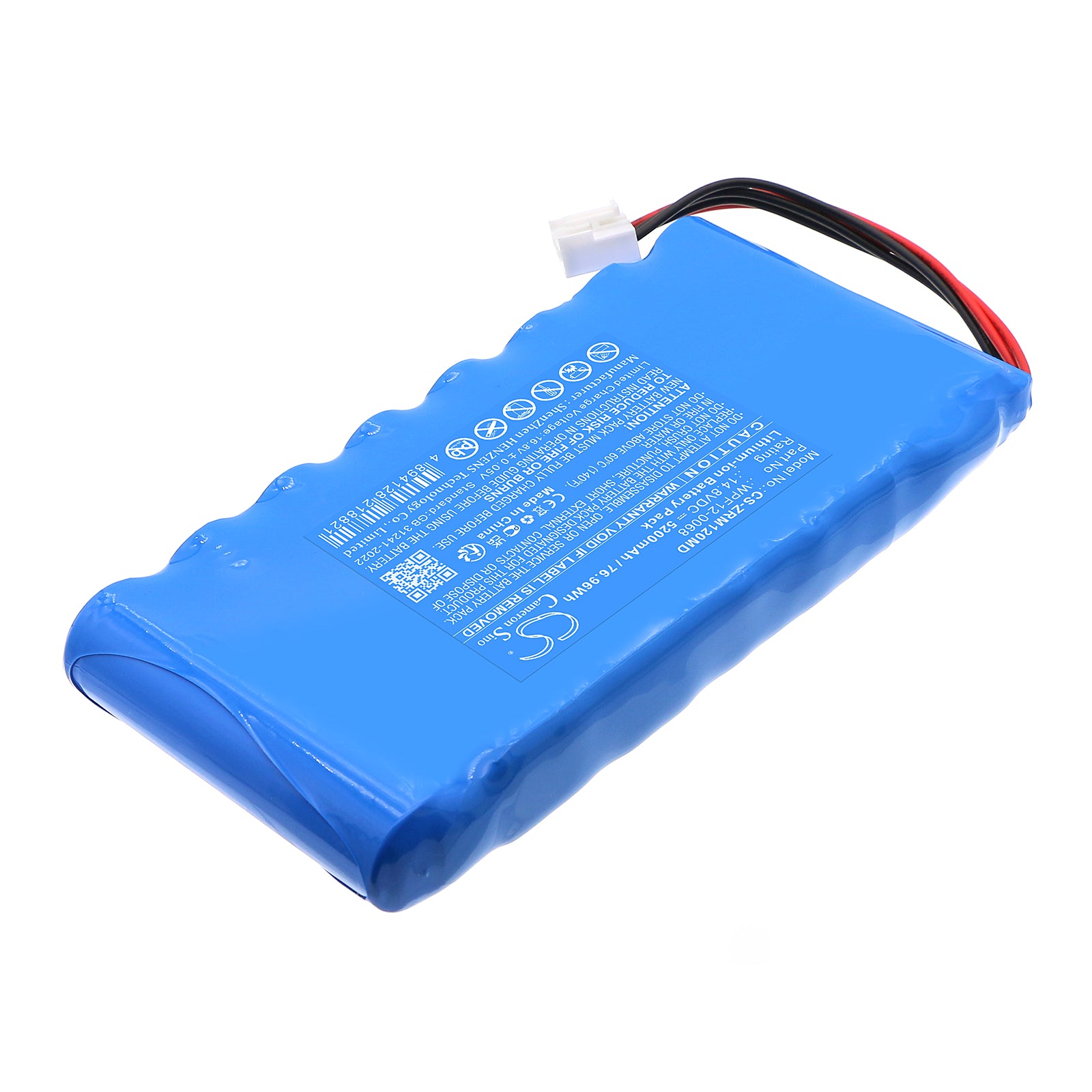 14.8V, Li-ion, 5200mAh, Battery fits Zoncare IMAC100, IMAC1200, 76.96Wh Medical Cameron Sino Technology Limited