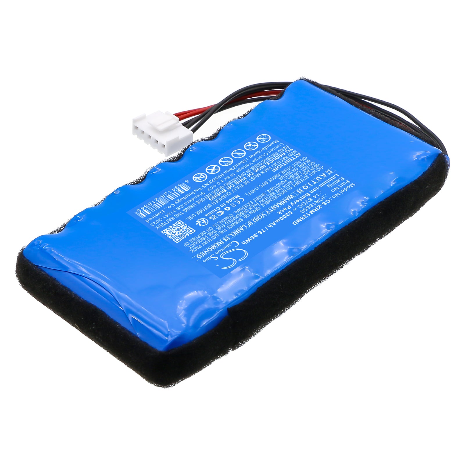 14.8V, Li-ion, 5200mAh, Battery fits Zoncare iMAC 120B, 76.96Wh Medical Cameron Sino Technology Limited