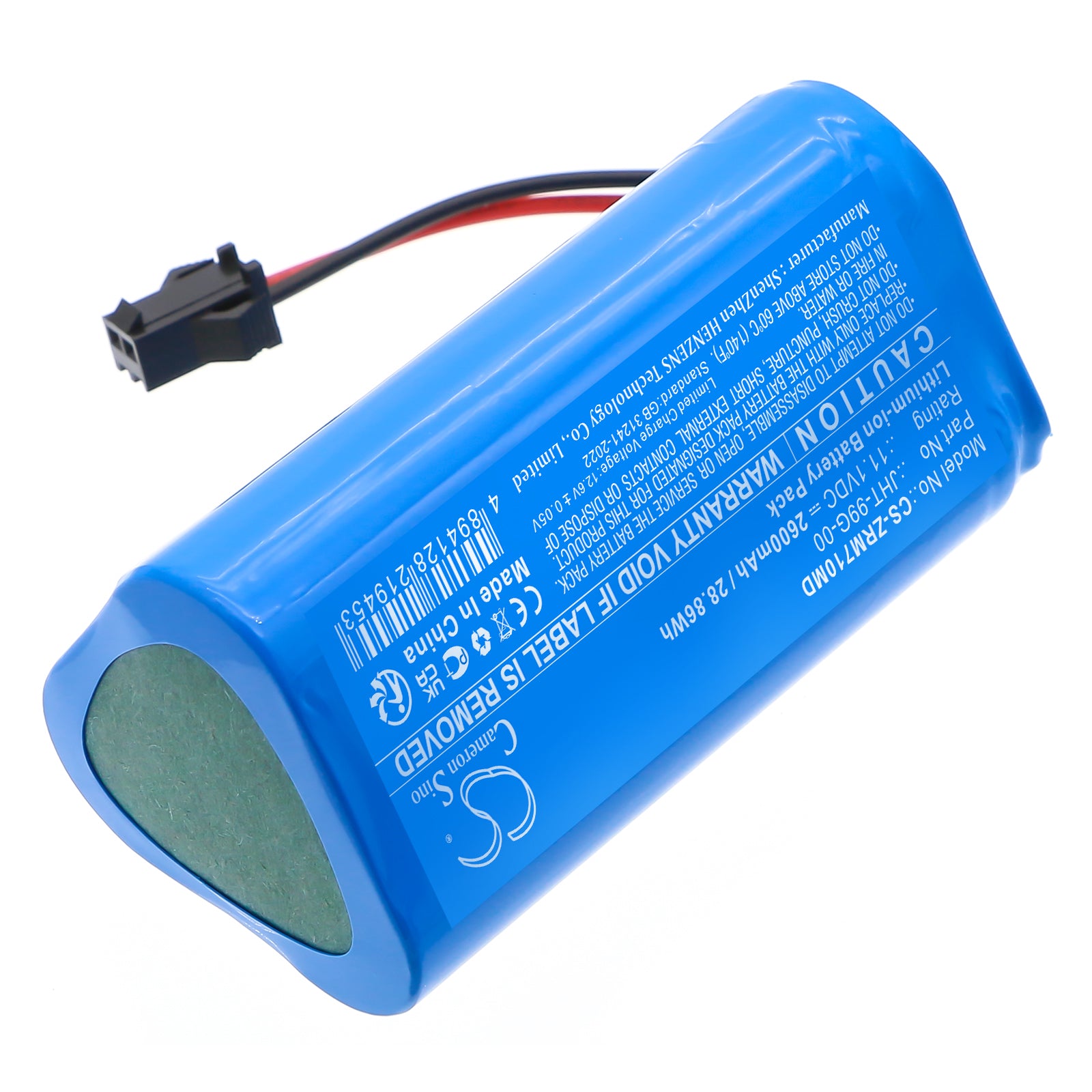 11.1V, Li-ion, 2600mAh, Battery fits Zoncare PM-7000C, PM-7000M, 28.86Wh Medical Cameron Sino Technology Limited