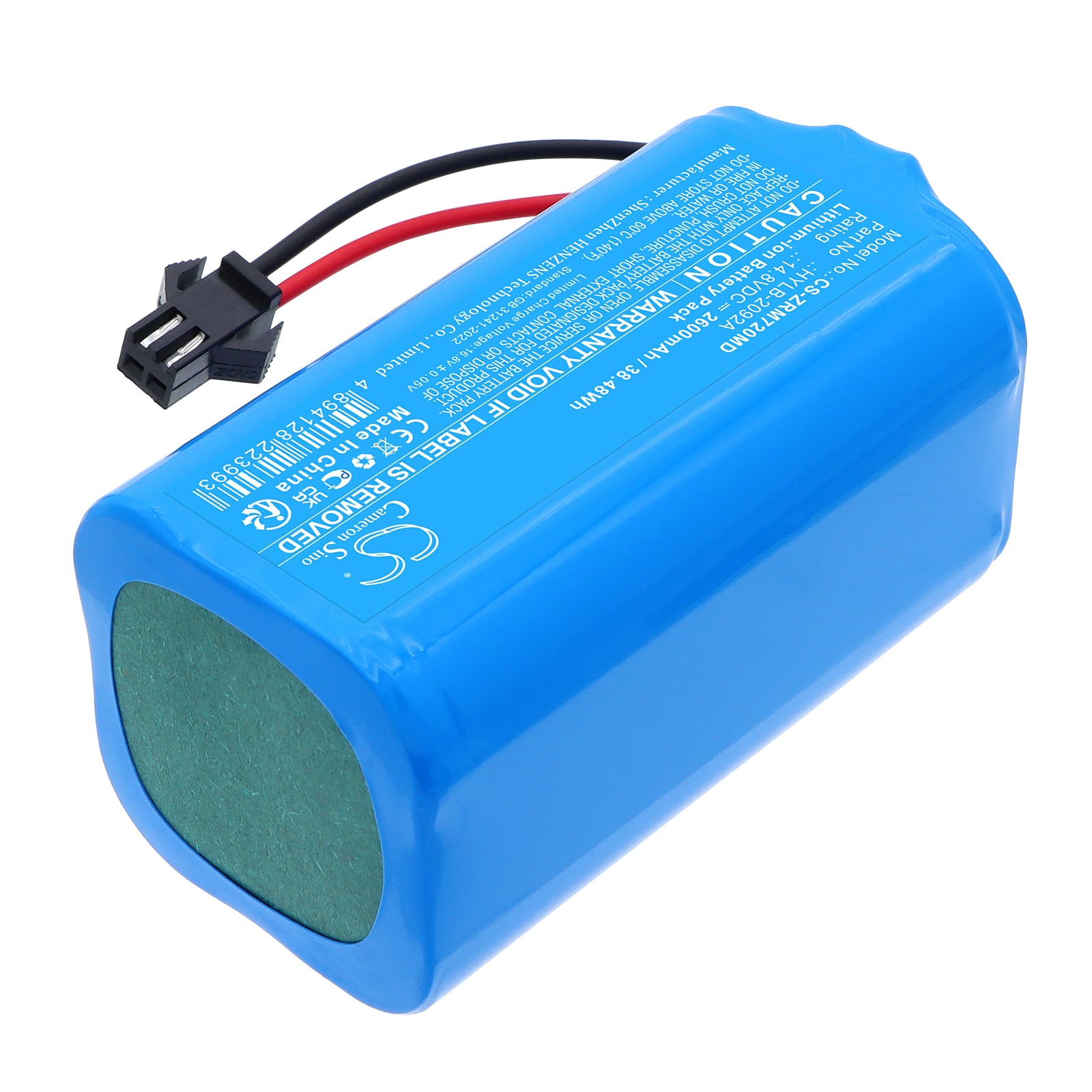 14.8V, Li-ion, 2600mAh, Battery fits Zoncare PM7000D, 38.48Wh Medical Cameron Sino Technology Limited