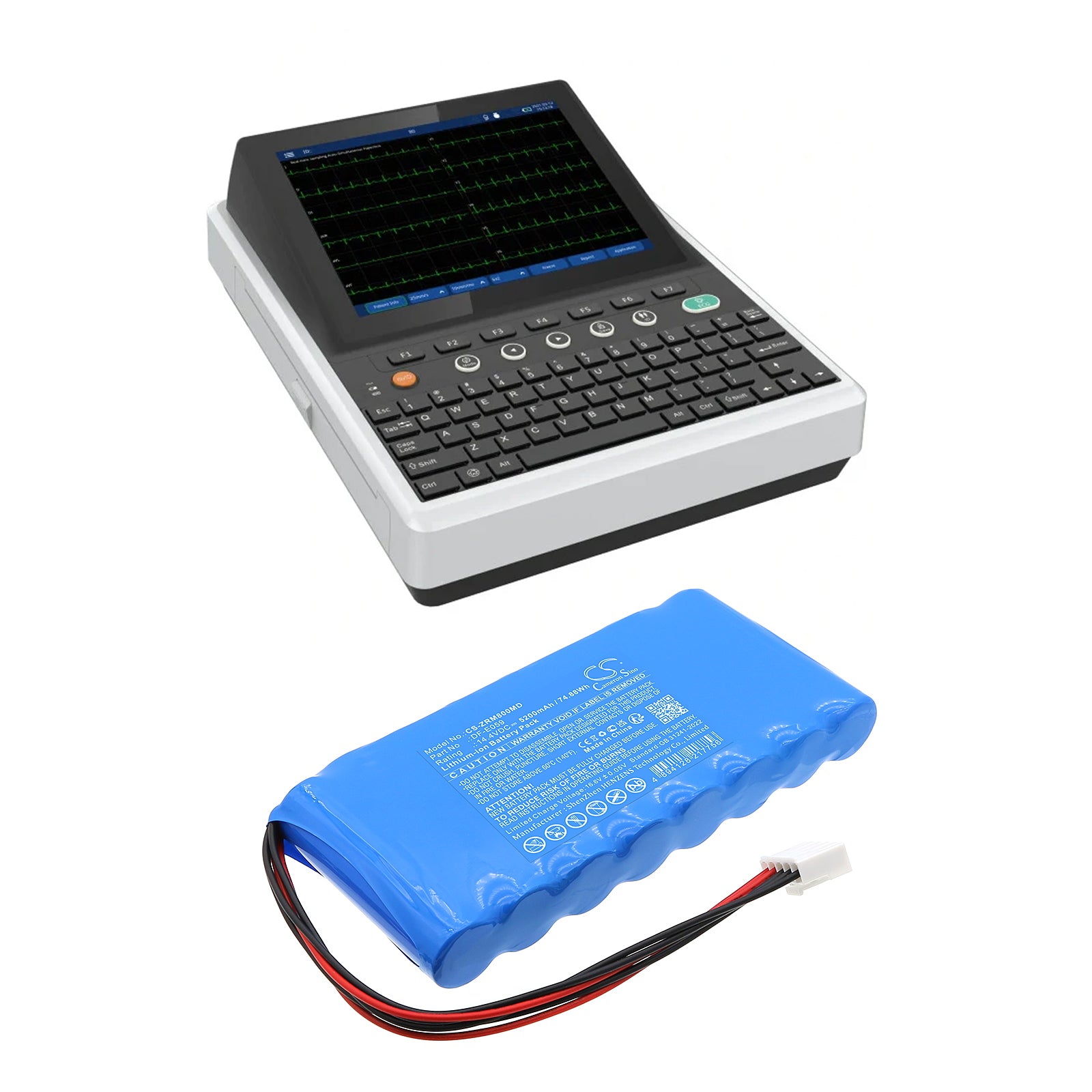 14.4V, Li-ion, 5200mAh, Battery fits Zoncare iMAC U70, iMAC U80, 74.88Wh Medical Cameron Sino Technology Limited