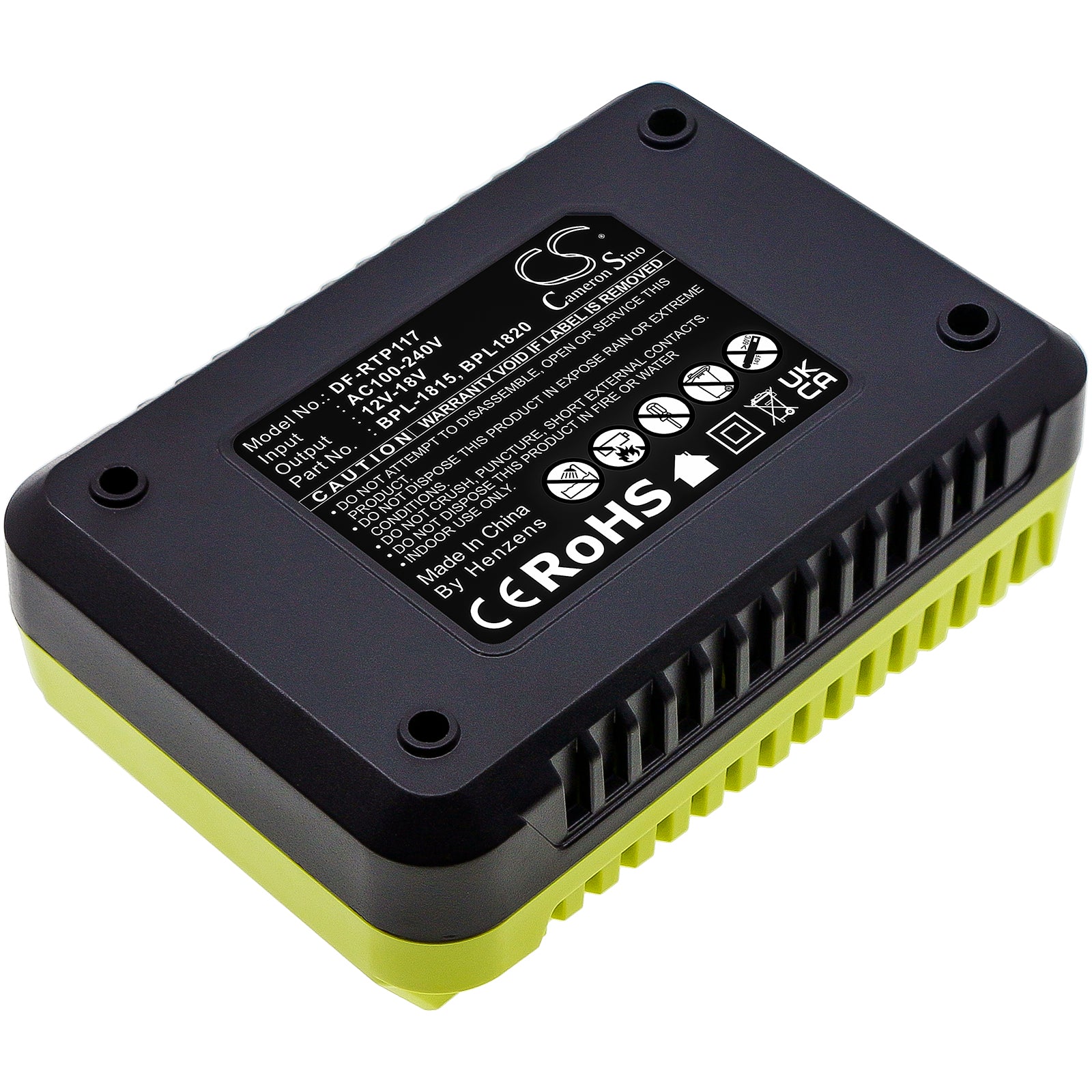 Power Tools Charger Battery fits Ryobi Bbl-120, Bd-120, DF-RTP117UA Power Tools Charger Cameron Sino Technology Limited