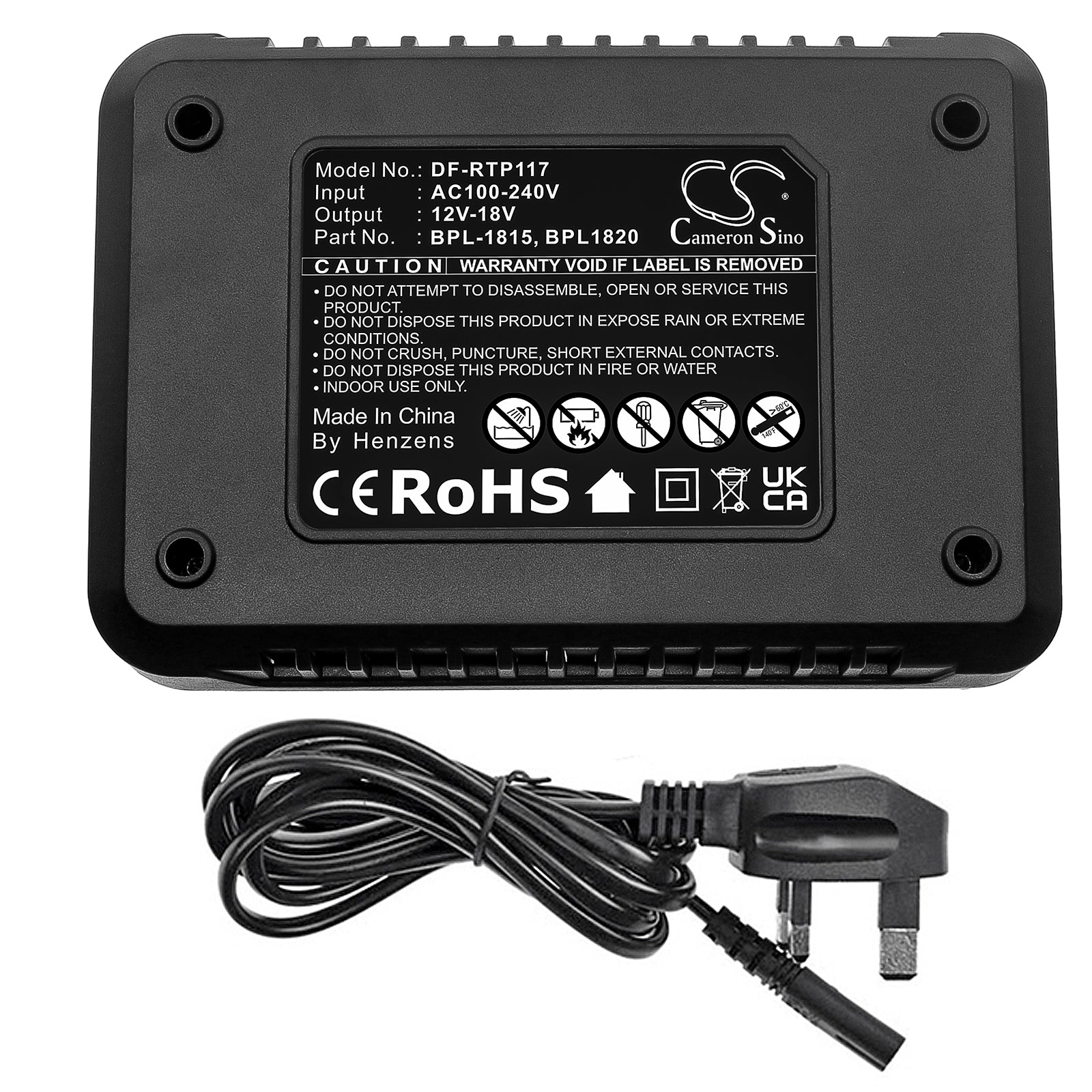 Power Tools Charger Battery fits Ryobi Bbl-120, Bd-120, DF-RTP117UK Power Tools Charger Cameron Sino Technology Limited