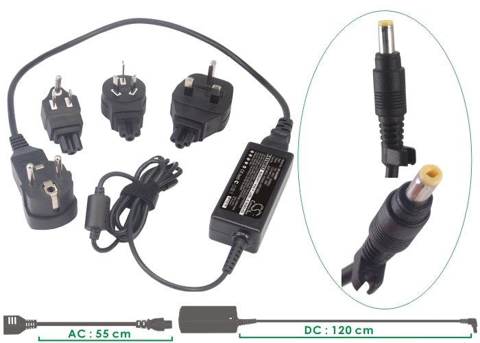 AC to DC Battery Charger fits Asus, Eee Pc 2g Linux, Eee Pc 2g Surf (256 Ram), Eee Pc 2g Surf/linux Charger/Adapter Cameron Sino Technology Limited