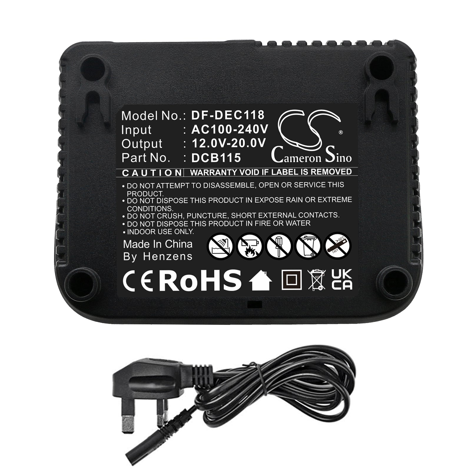 AC to DC, Power Tools Charger Battery fits Dewalt 120v Max, 12v Max Li-ion, DF-DEC118UK Power Tools Charger Cameron Sino Technology Limited