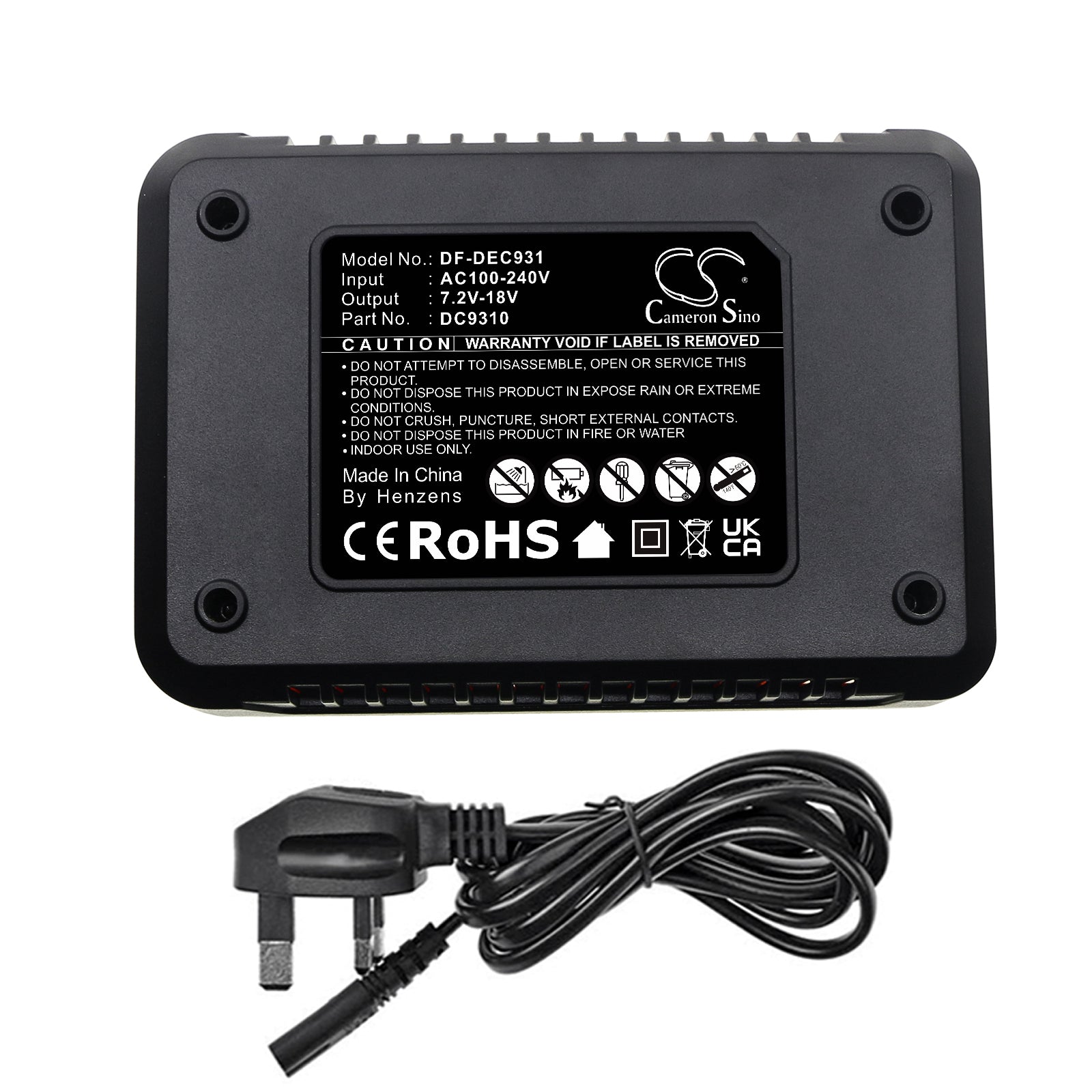 AC to DC, Power Tools Charger Battery fits Dewalt 152250-27, 246536, DF-DEC931UK Power Tools Charger Cameron Sino Technology Limited