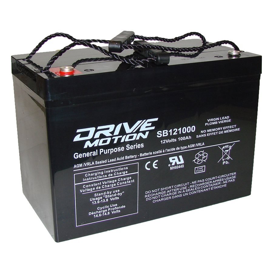 AGM Battery fits 12V-100 Ah (27) Threaded Terminal Sealed Lead Acid Batteries Drivemotion