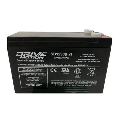 AGM Battery fits 12V-9.0 Ah Sealed Lead Acid Batteries Drivemotion