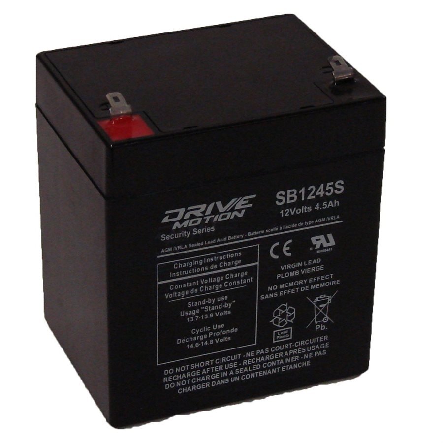 AGM Security Battery fits 12V-4.5 Ah Sealed Lead Acid Batteries Drivemotion
