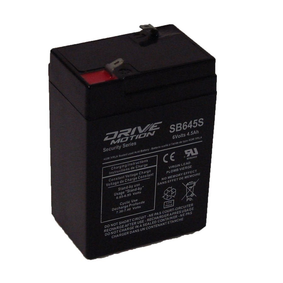 AGM Security Battery fits 6V-4.5 Ah Sealed Lead Acid Batteries Drivemotion