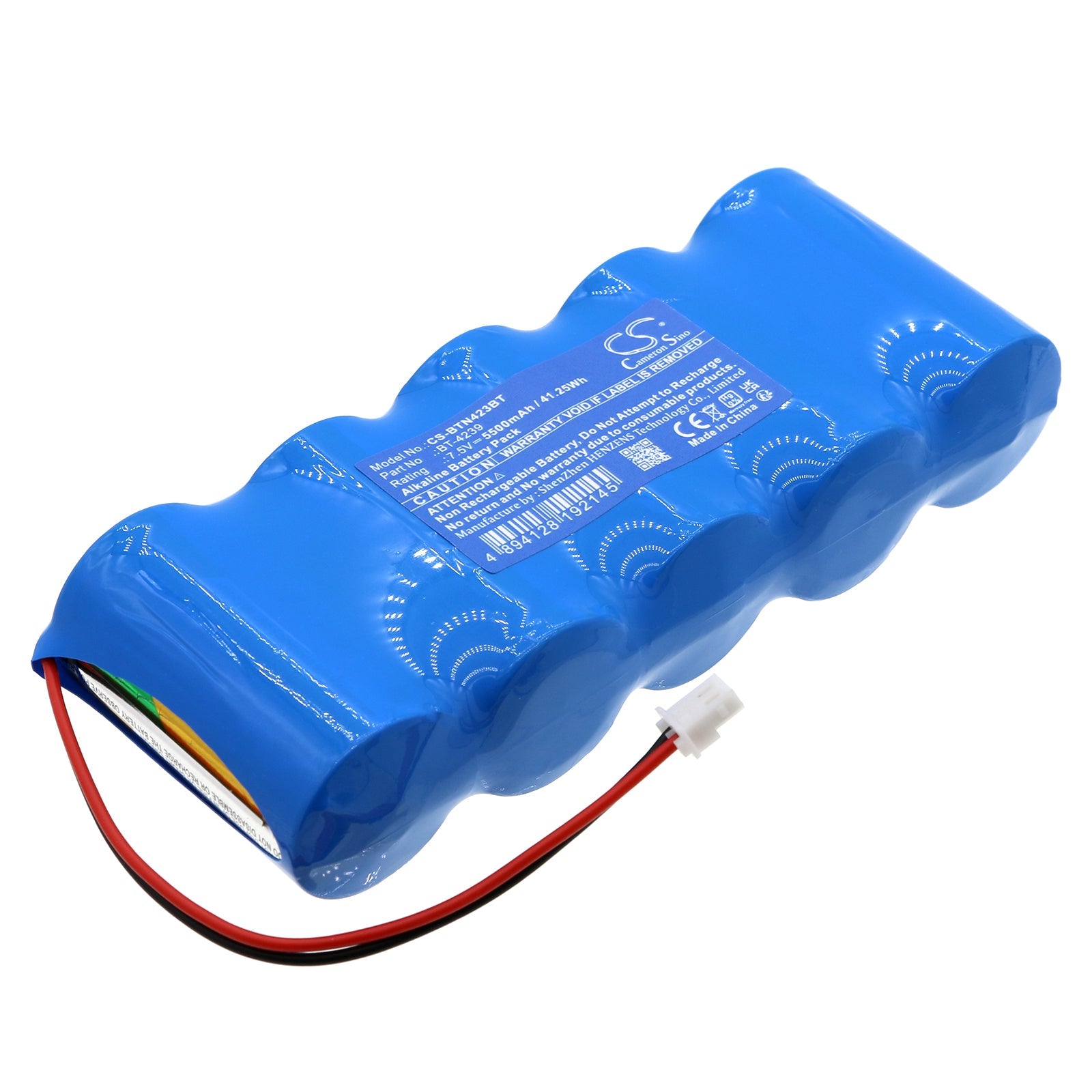 Alkaline, Alarm System Battery fits Bticino 4239, 7.5V, 5500mAh Alarm System Cameron Sino Technology Limited