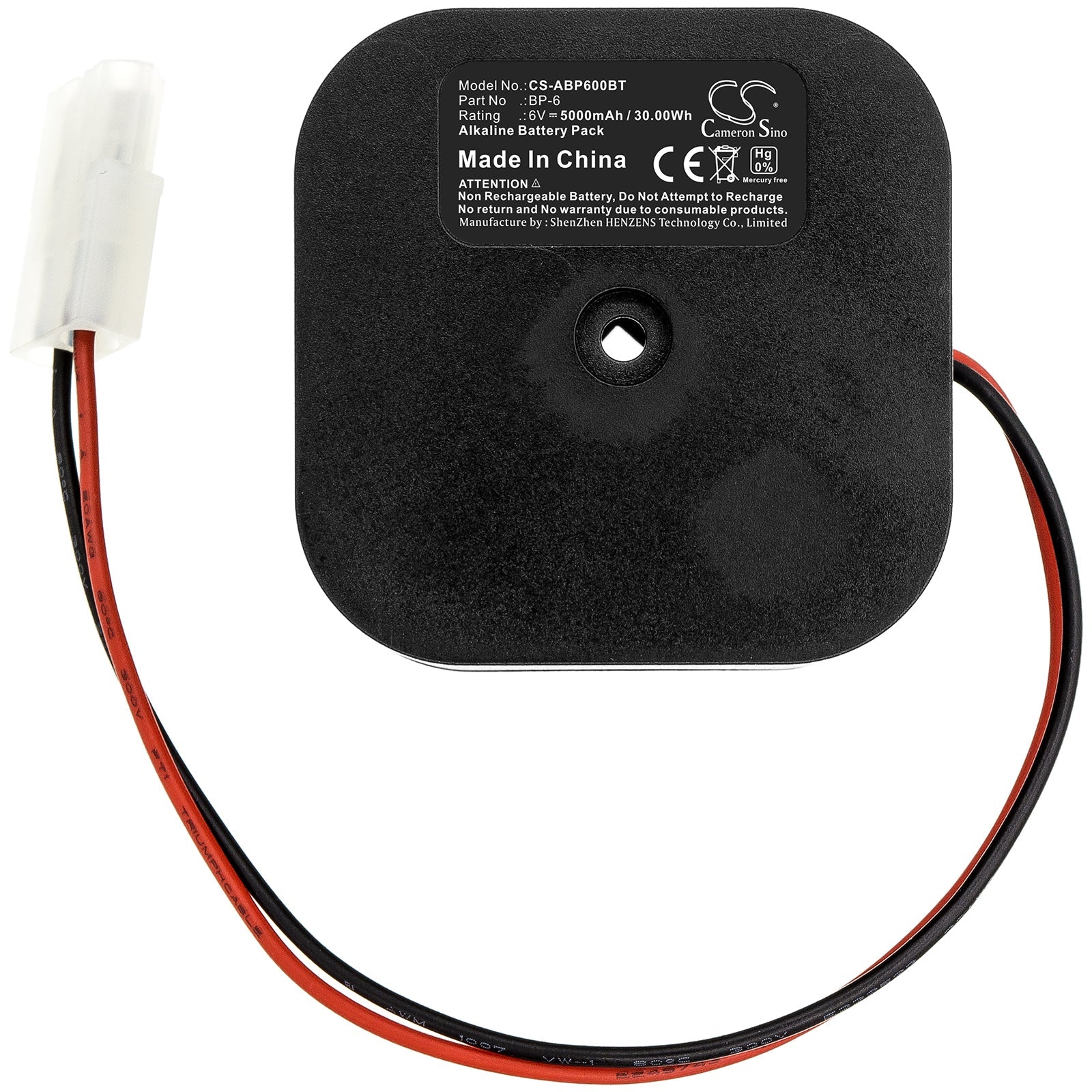 Alkaline Battery fits Alarm Lock, Bp-6 6V, 5000mAh Alarm System Cameron Sino Technology Limited