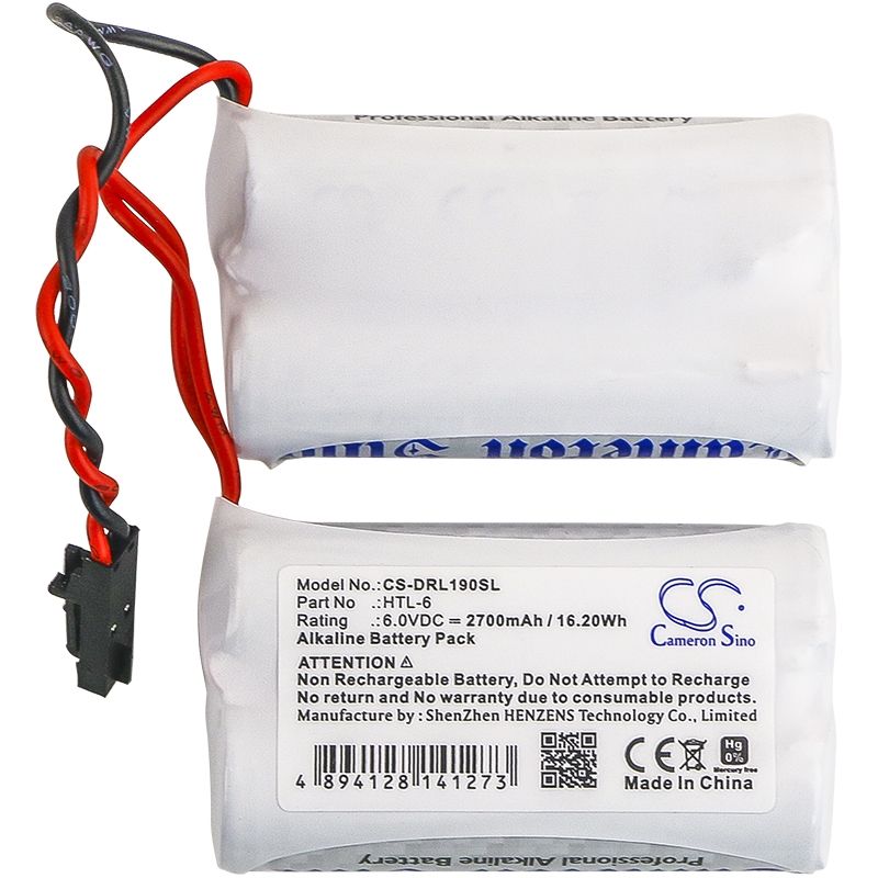 Alkaline Battery fits Saflock, 6800121, S90040, Select 6 6.0V, 2700mAh Door Lock Cameron Sino Technology Limited