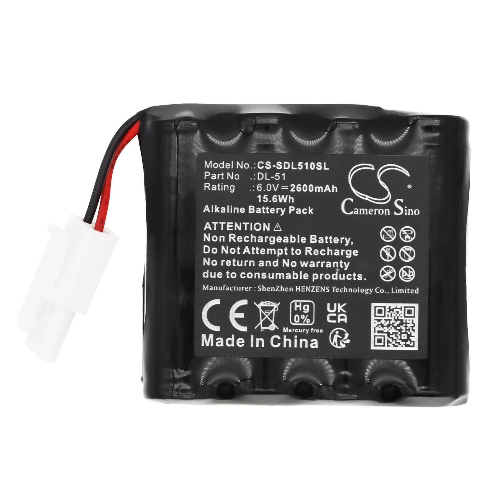 Alkaline, Door Lock Battery fits Sag Megalock, Safe-o-pin, 6.0V, 2600mAh Door Lock Cameron Sino Technology Limited
