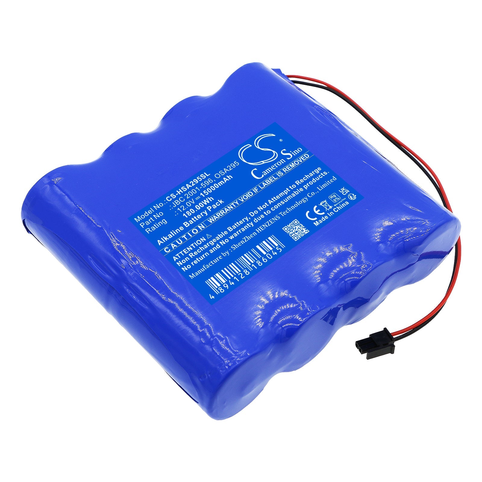 Alkaline, Equipment, Survey, Test Battery fits Hart Intercivic Demo Eslate, 12.0V, 15000mAh Equipment, Survey, Test Cameron Sino Technology Limited