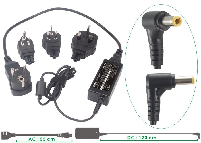 Battery Charger fits Toshiba, Dynabook Ux/ 23jbr, Dynabook Ux/ 23jwh, Dynabook Ux/ 24jbr Computer Cameron Sino Technology Limited