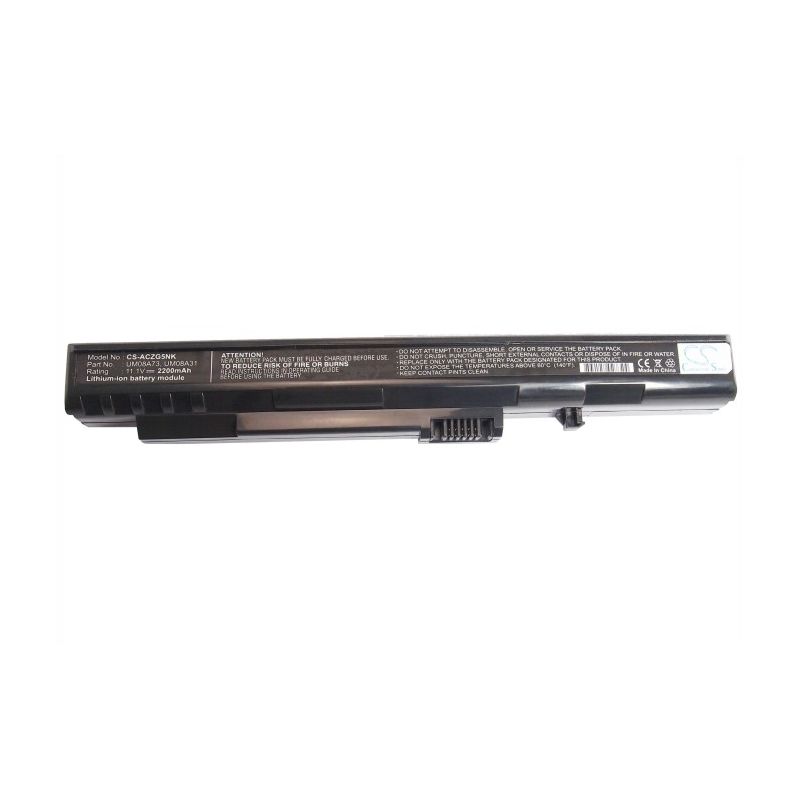 Black 11.1V 2200mAh Acer, Aspire One, Aspire One 531h, Aspire One 531h-1440 Replacement Battery Notebook & Laptop Cameron Sino Technology Limited