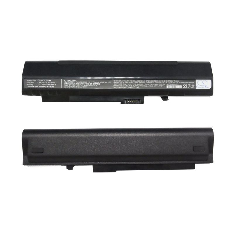 Black 11.1V 4400mAh Acer, Aspire One, Aspire One 531h, Aspire One 531h-1440 Replacement Battery Notebook & Laptop Cameron Sino Technology Limited