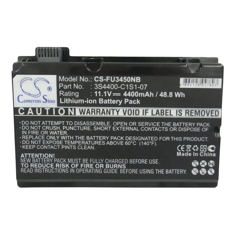 Black 11.1V 4400mAh Fujitsu, amilo Pi3450, amilo Pi3525, amilo Pi3540 Replacement Battery Notebook & Laptop Cameron Sino Technology Limited