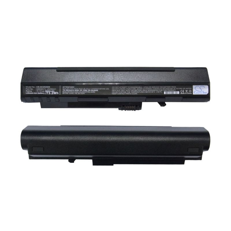 Black 11.1V 6600mAh Acer, Aspire One, Aspire One 531h, Aspire One 531h-1440 Replacement Battery Notebook & Laptop Cameron Sino Technology Limited