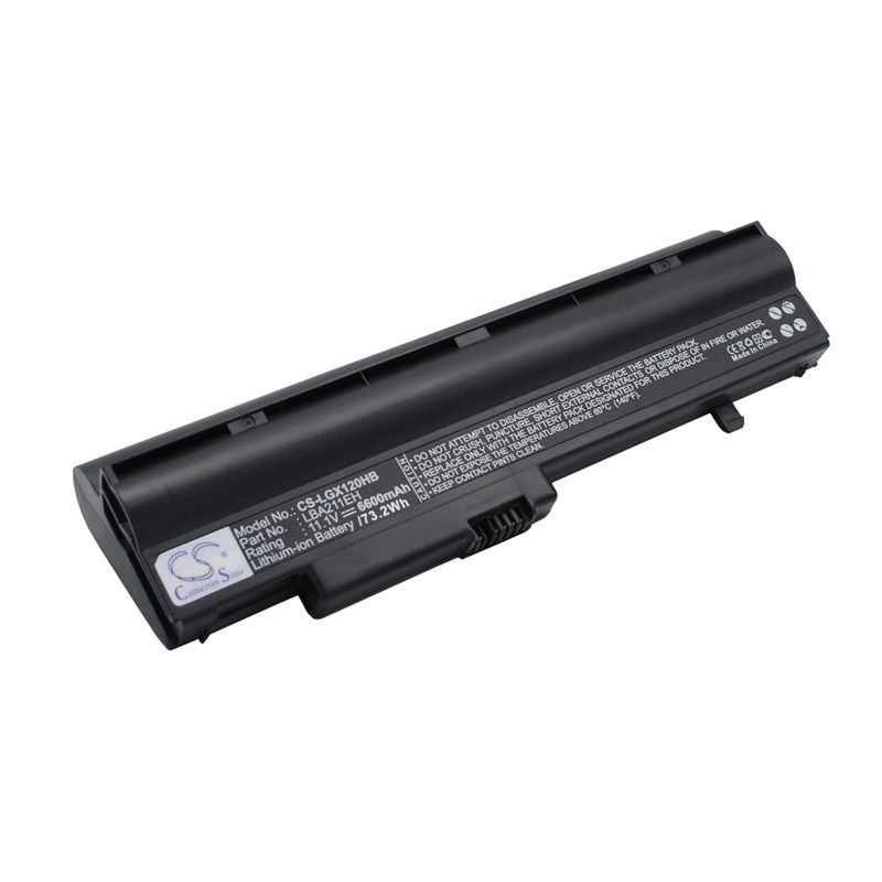Black 11.1V 6600mAh Lg, X120, X120-g, X120-h Replacement Battery Notebook & Laptop Cameron Sino Technology Limited
