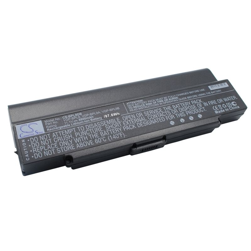 Black 11.1V 8800mAh Sony, aio Vgn-ar760, vaio Pcg-5g1l, vaio Pcg-5g2l Replacement Battery Notebook & Laptop Cameron Sino Technology Limited