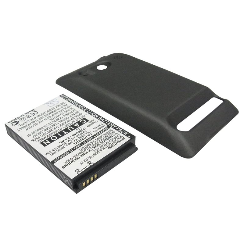 Black 3.7V 2200mAh Htc, a9292, evo 4g, supersonic Replacement Battery Mobile & SmartPhone Cameron Sino Technology Limited
