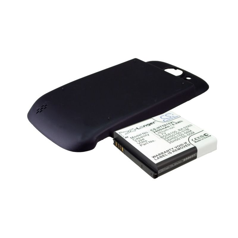 Black 3.7V 2400mAh Htc, Doubleshot, Mytouch 4g Slide, Pg59100 Replacement Battery Computer Cameron Sino Technology Limited