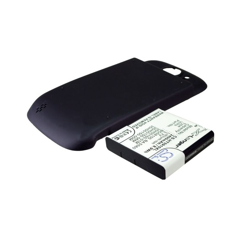 Black 3.7V 2400mAh Htc, Doubleshot, Mytouch 4g Slide, Pg59100 Replacement Battery Computer Cameron Sino Technology Limited