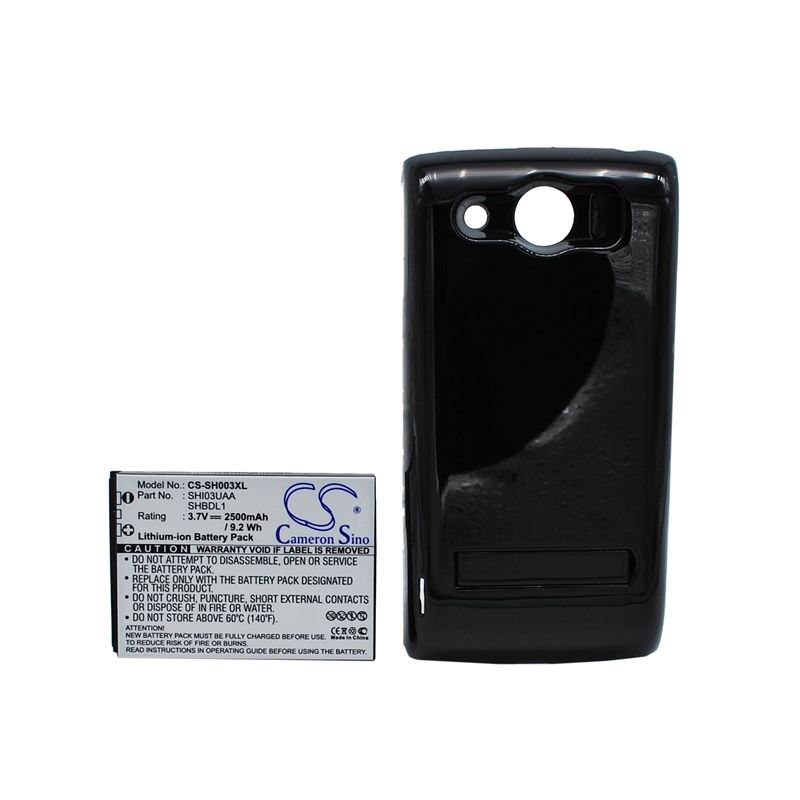 Black 3.7V 2500mAh Sharp, 003sh, dm009sh, galapagos 003sh Replacement Battery Mobile & SmartPhone Cameron Sino Technology Limited