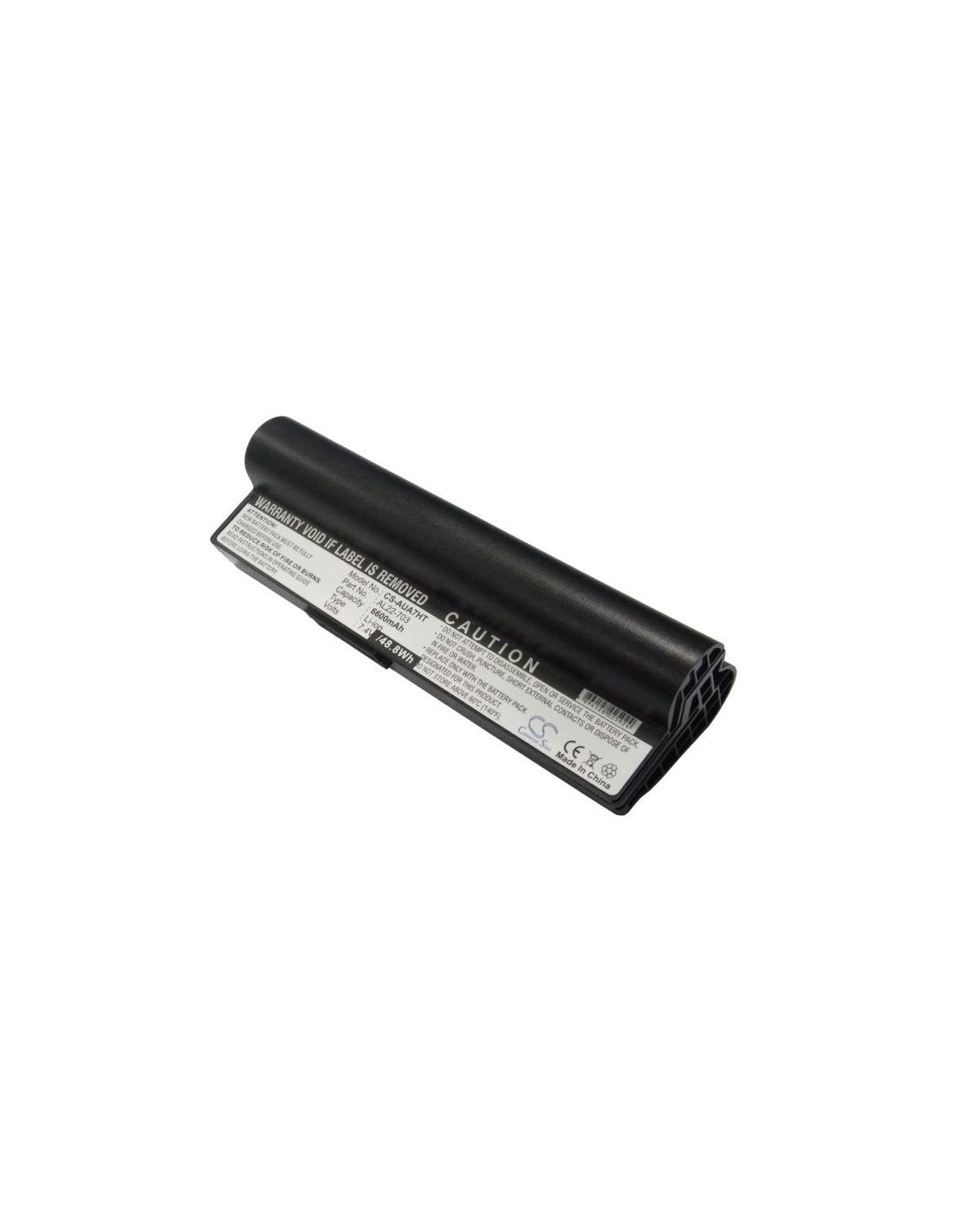 Black 7.4V 6600mAh Asus, Eee Pc 701sd, Eee Pc 701sdx, Eee Pc 703 Replacement Battery Notebook & Laptop Cameron Sino Technology Limited