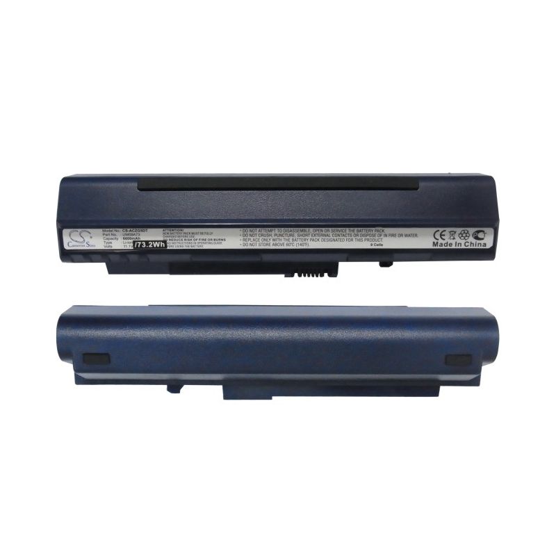 Blue 11.1V 6600mAh Acer, Aspire One, Aspire One 531h, Aspire One 531h-1440 Replacement Battery Notebook & Laptop Cameron Sino Technology Limited