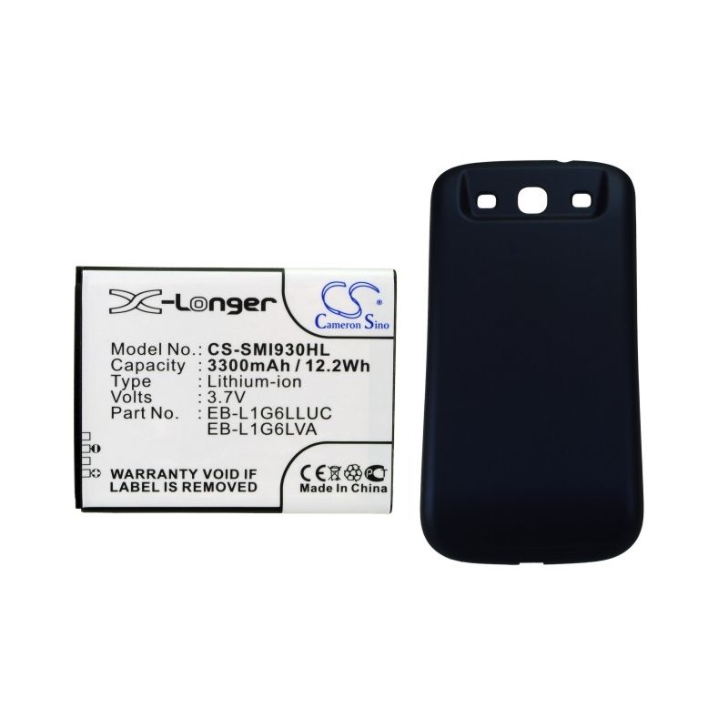 Blue 3.7V 3300mAh Samsung, galaxy s3, galaxy siii, gt-i9300 Replacement Battery Mobile & SmartPhone Cameron Sino Technology Limited