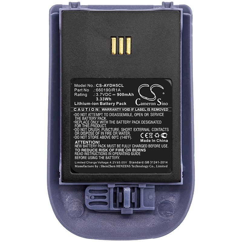 Blue 3.7V 900mAh Alcatel, Omnitouch 8118, Omnitouch 8128, Ascom Replacement Battery Cordless Phone Cameron Sino Technology Limited