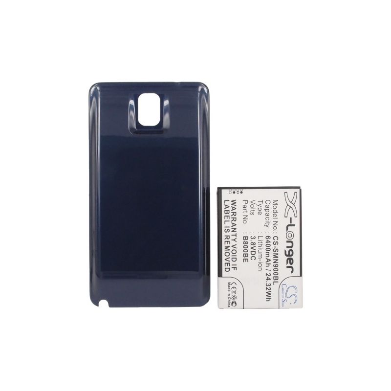 Blue 3.8V 6400mAh Samsung, galaxy note 3, galaxy note iii, sc-01f Replacement Battery Mobile & SmartPhone Cameron Sino Technology Limited