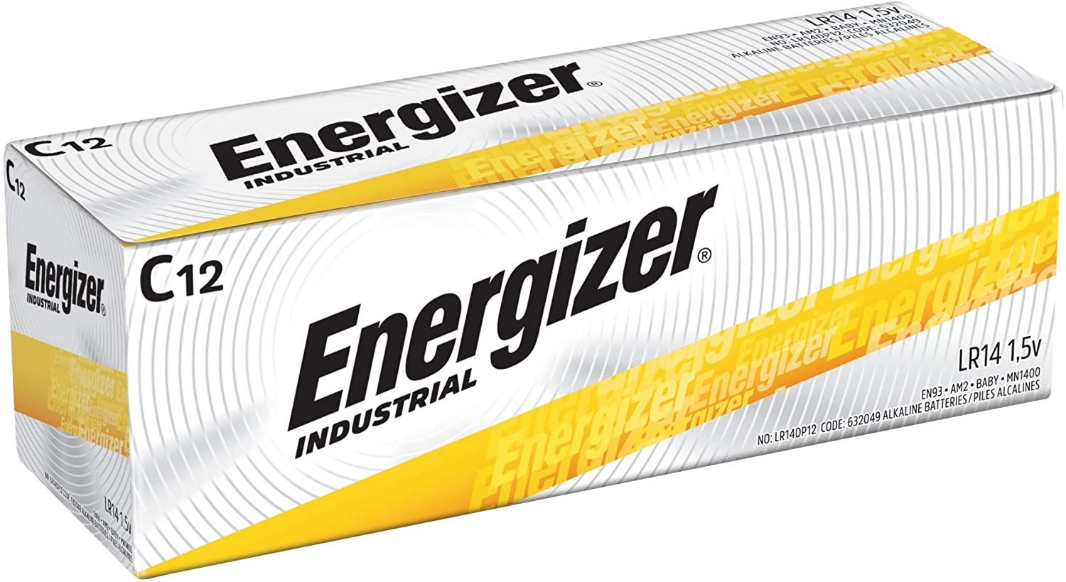 C Size EN93 Energizer Industrial Alkaline - Pkg Qty 12 Energizer & Duracell Cameron Sino Technology Limited