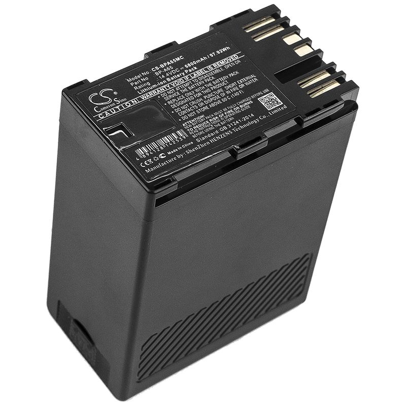 CS-BPA65MC Li-ion Battery fits Canon, Ca-cp200l, Eos C200, Eos C200 Pl 14.4V, 6800mAh Camera Cameron Sino Technology Limited