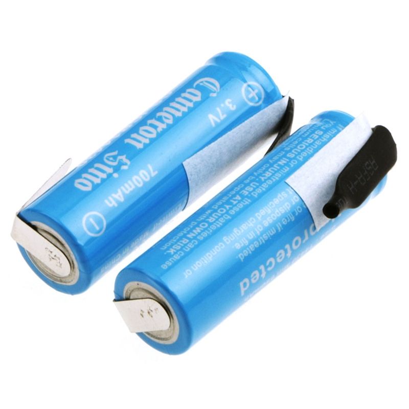CS-ICR14430NR Li-ion Battery Includes 2pcs Pack With Solder Tabs 3.7V, 700mAh 14430 Cameron Sino Technology Limited