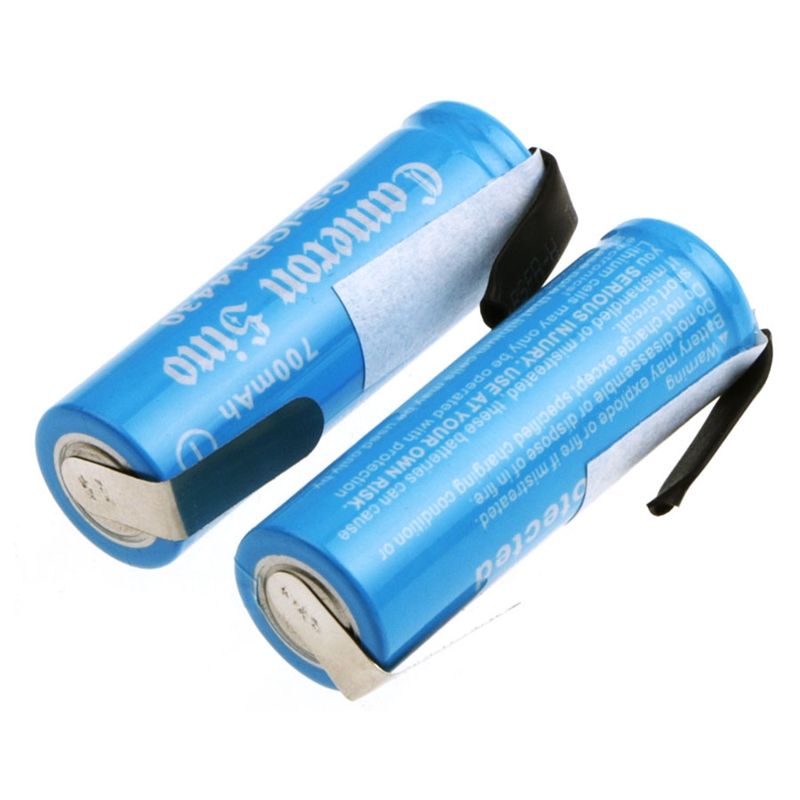 CS-ICR14430NT Li-ion Battery Includes 2pcs Pack With Solder Tabs 3.7V, 700mAh 14430 Cameron Sino Technology Limited