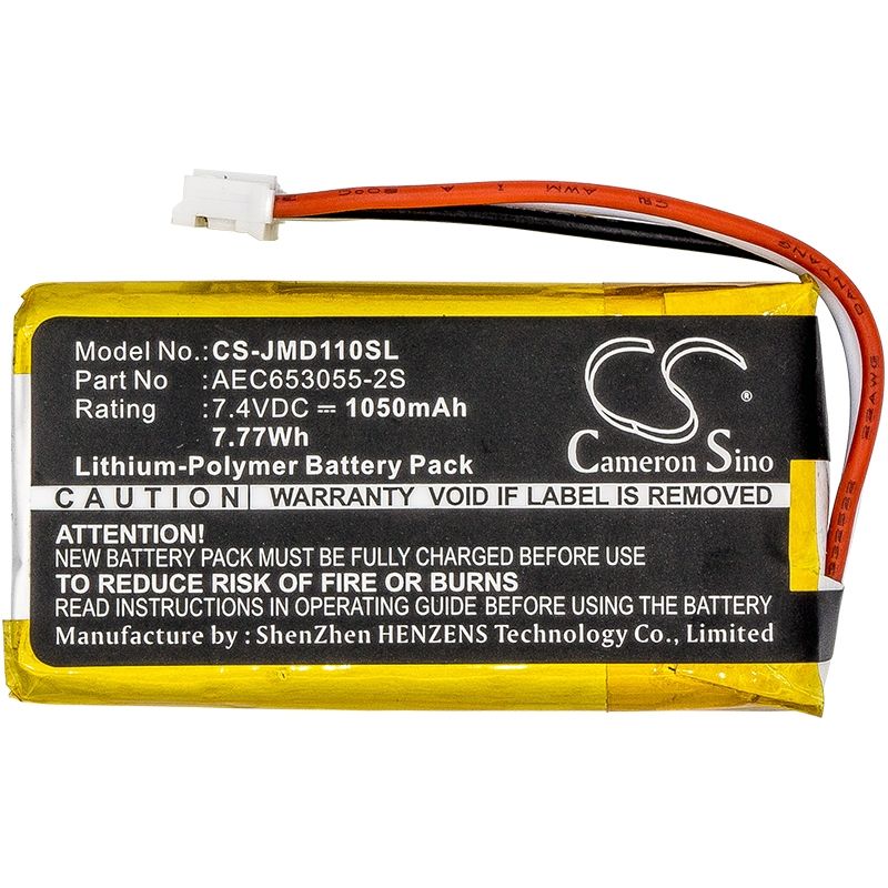 CS-JMD110SL Speaker Li-polymer Battery Fits Jbl, Flip, Flip 1, 7.4v, 1050mah Speaker Cameron Sino Technology Limited