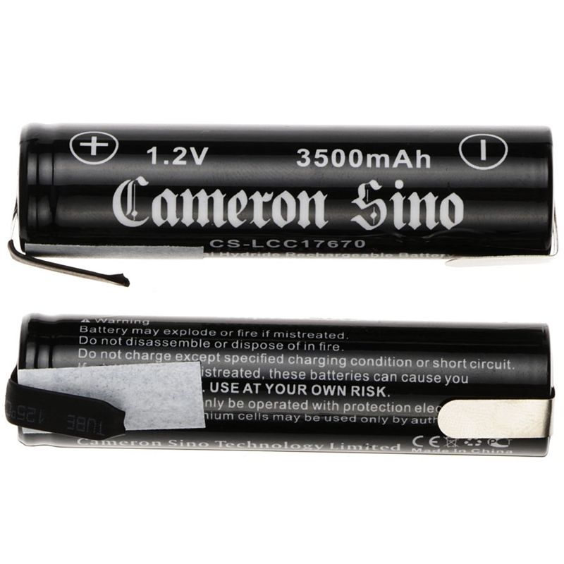 CS-LCC17670NT Ni-MH Battery Includes 2pcs Pack With Solder Tabs 1.2V, 3500mAh Industrial Cameron Sino Technology Limited (Suspended)