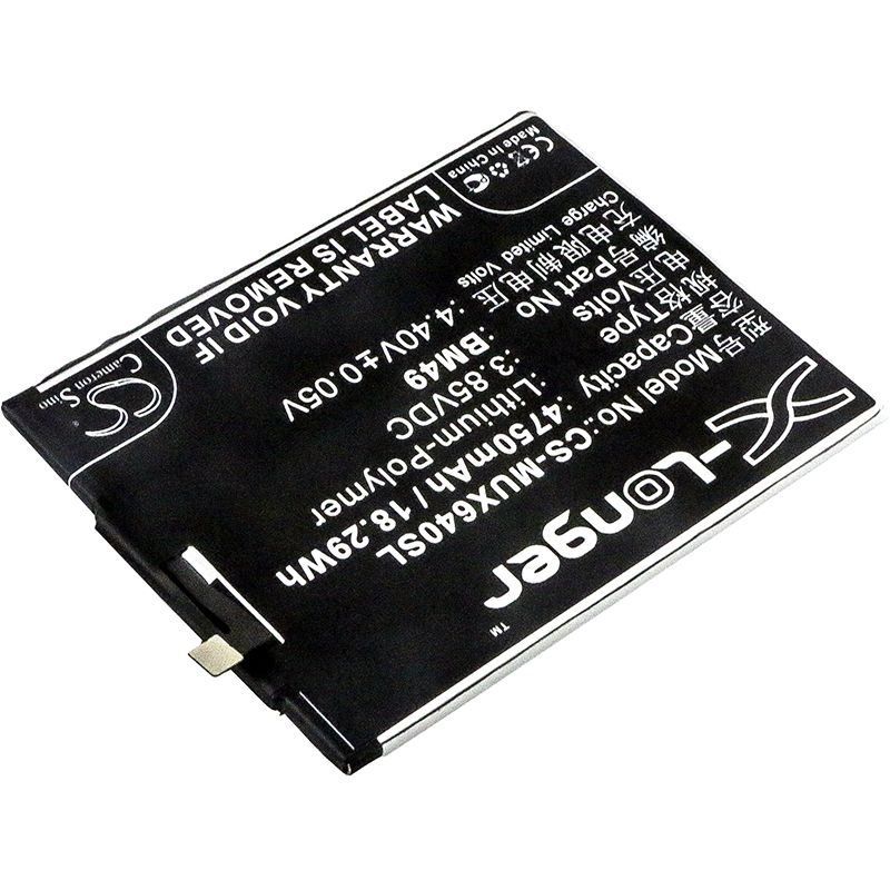 CS-MUX640SL Li-Polymer Battery fits Xiaomi,2016001,2016002,2016007 3.85V, 4750mAh Mobile & SmartPhone Cameron Sino Technology Limited